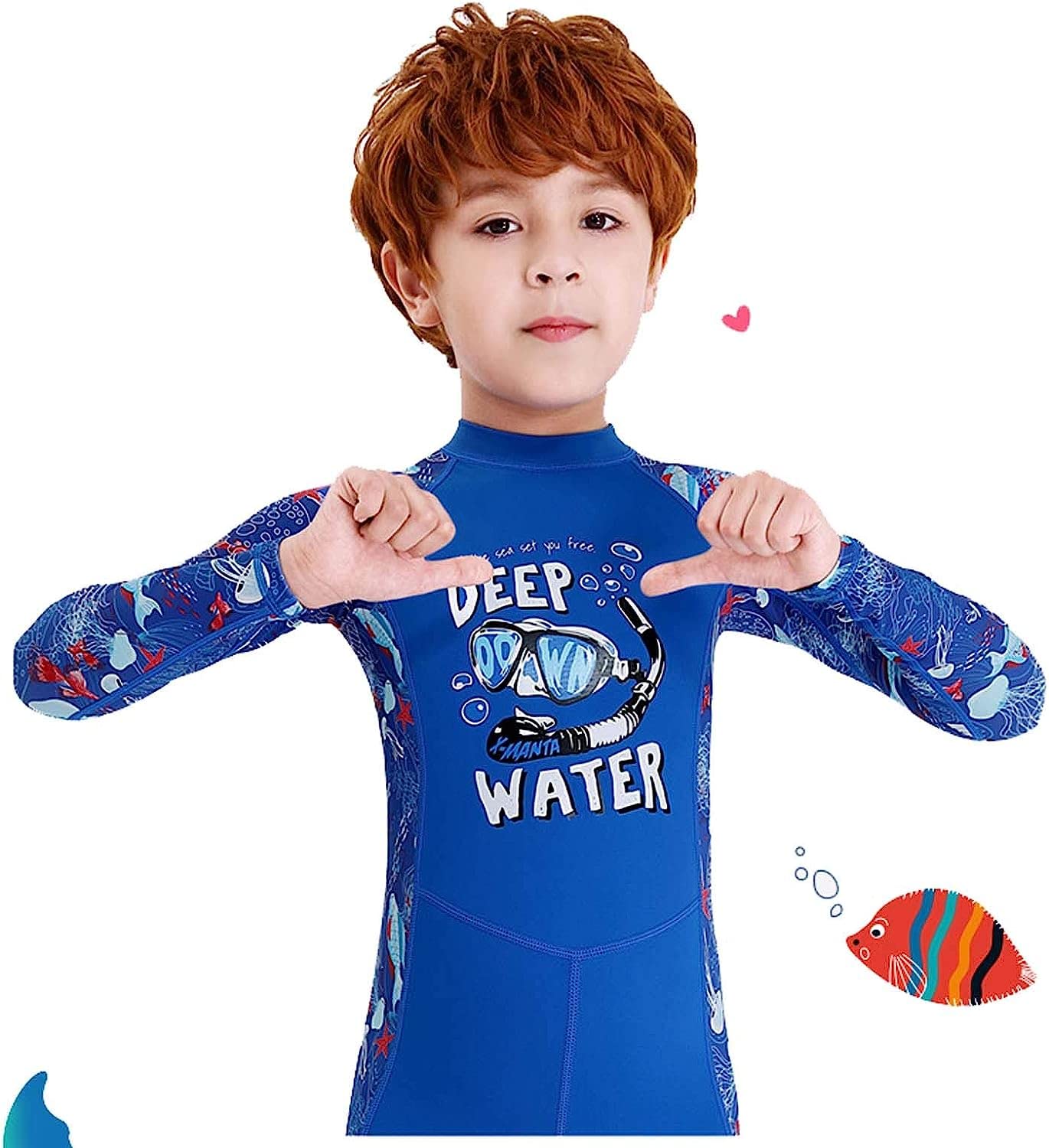 Combinaison de plongée pour enfants pour garçons et filles, maillot de bain d'hiver une pièce ultra extensible combinaisons de plongée combinaisons complètes pour plongée sous-marine, surf, plong