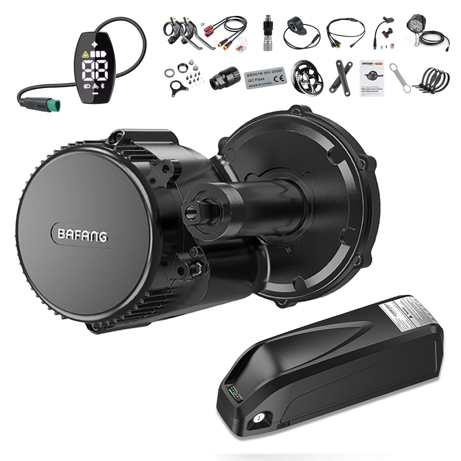 Bafang BBS02B 500W 36V 新品未使用品 電動自転車変換キット Amazon.com : BAFANG BBS02B 36V/48V 500W Mid Drive Kit 48V Ebike