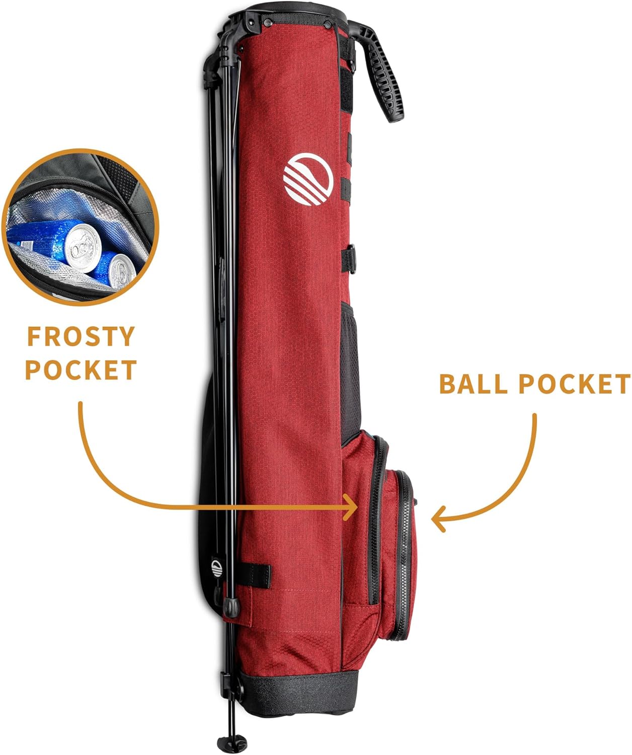 The Original Sunday Golf Loma XL Bag – Lightweight Golf Bag with Strap & Stand, Easy to Carry Pitch n Putt Stand Bag for Driving Range, Par 3 & Executive Courses, 3.4 lbs - Image 6