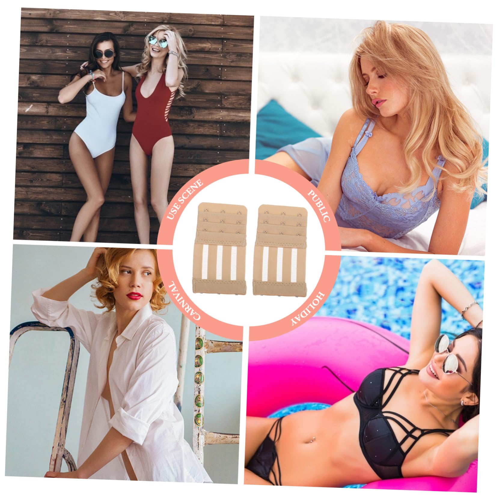 GALPADA 30piezas Extensores De Sujetadores Para Mujer Ganchos y La y Ropa Interior Para Sujetadores y Bragas
