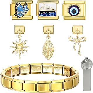 Arrderly Italian Charms Bracelet Gold