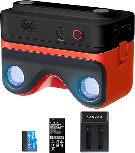 KanDao Cámara instantánea 3D, cámara instantánea con captura 4K de 60 fps, pantalla táctil de 2.54 pulgadas, 60 Mbps, formato JPGDNGPCM,