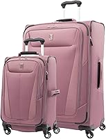 Vista 101 de Travelpro Maxlite 5 - Juego de 2 piezas de equipaje de mano de tela, expandibles con 4 ruedas giratorias, bolso blando para debajo del asiento, Negro