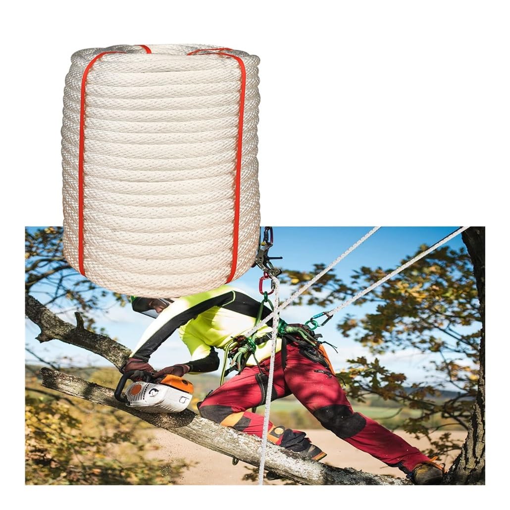 Corde d'arrimage Robuste, Corde en Polyester de 10 à 22 mm, idéale pour Les travaux d'élagage, Le Camping, la randonnée et l'exploitation forestière - 20 m (65 pi) de Corde pour Les activité