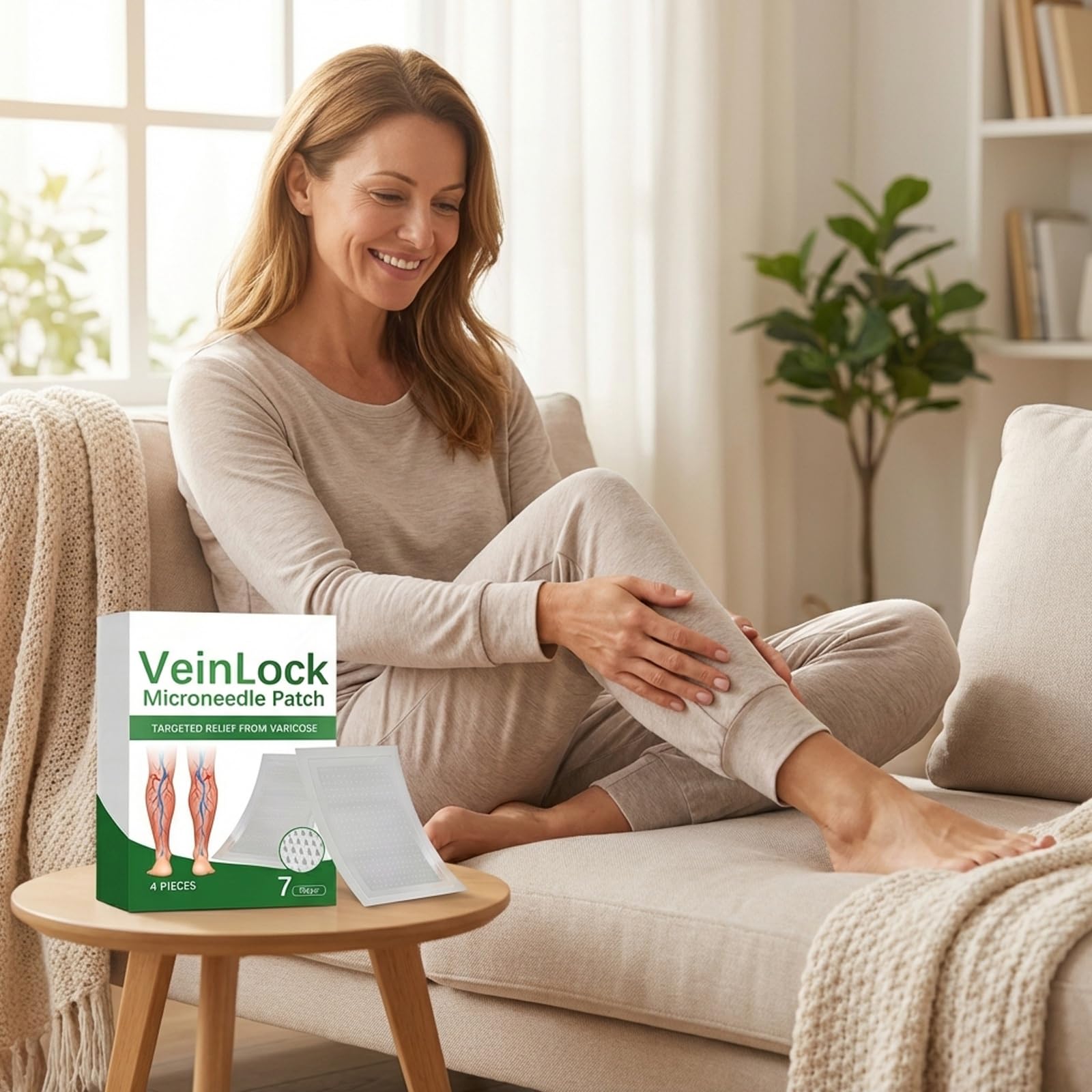 Cerotti Microaghi per la Cura delle Gambe, Patch Trasdermici per Varicosi e Sollievo da Vene Gonfie, Fascia Elastica Traspirante per un'Azione Profonda e Duratura (1)