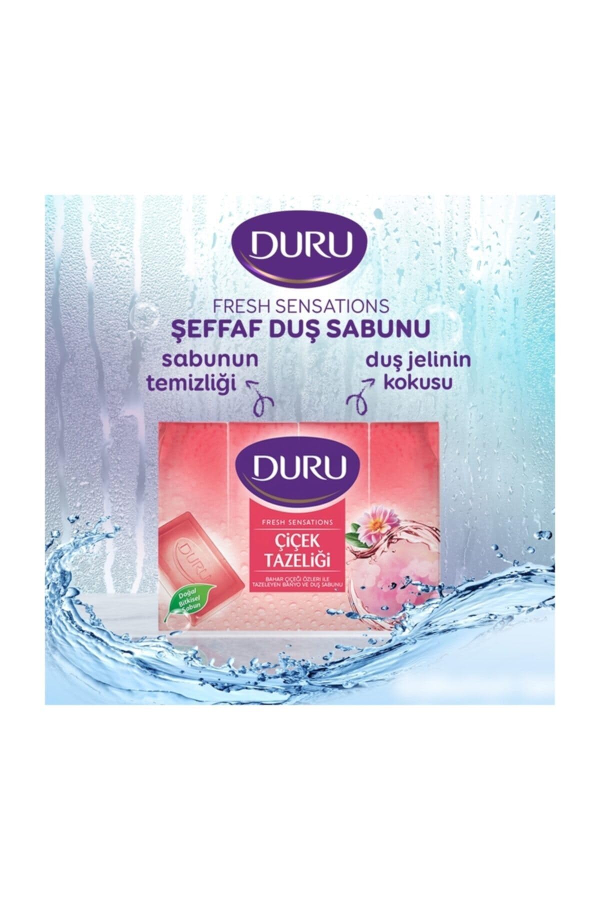 Duru Fresh Sensations Çiçek Tazeliği Duş Sabunu 3X600 Gr