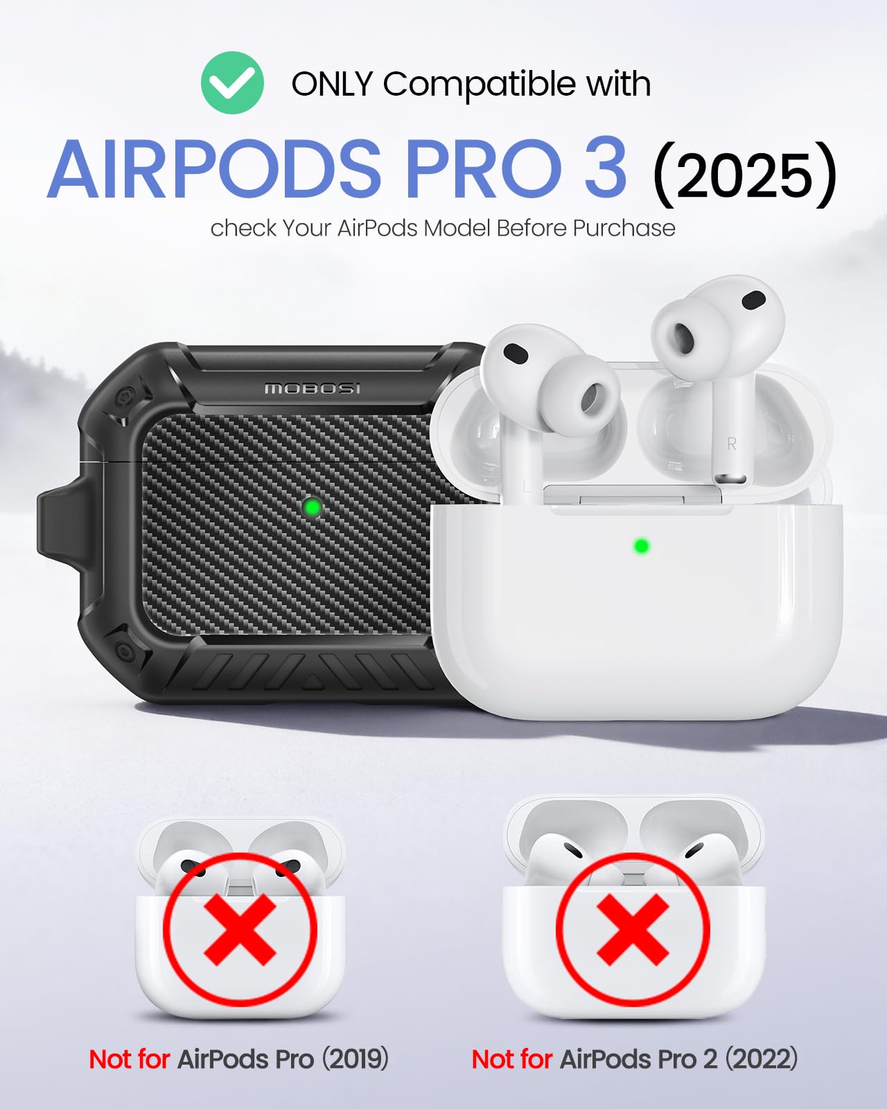Amazon | MOBOSI for AirPods Pro 3 ケース、AirPods Pro 第3世代