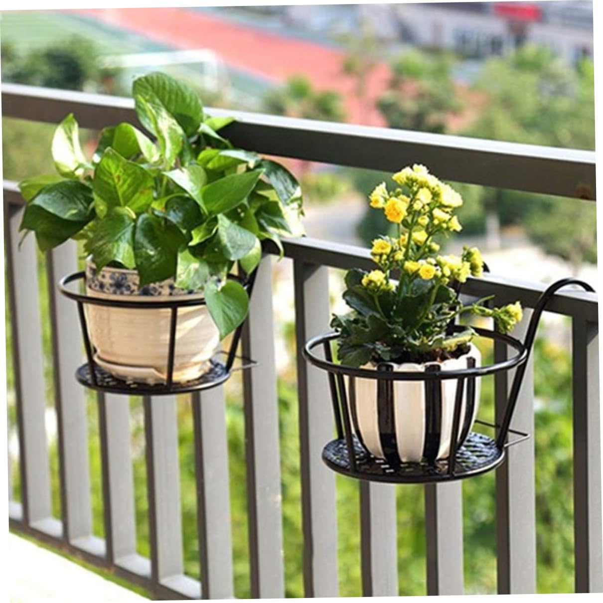 Portavasi da fiori Portavasi da fiori Balcone Ringhiera del balcone Vasi da appendere | portaoggetti