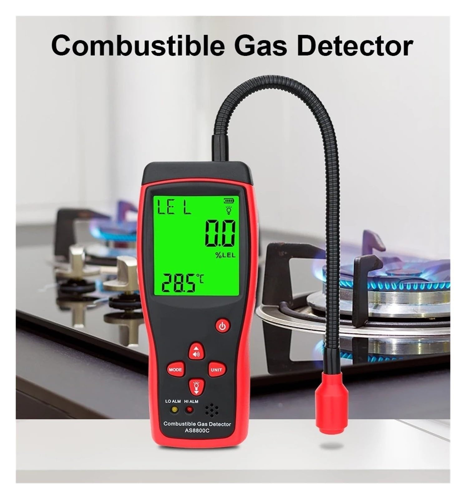 Przenośny Detektor Wycieku Gazu AS8800C 0-10000PPM