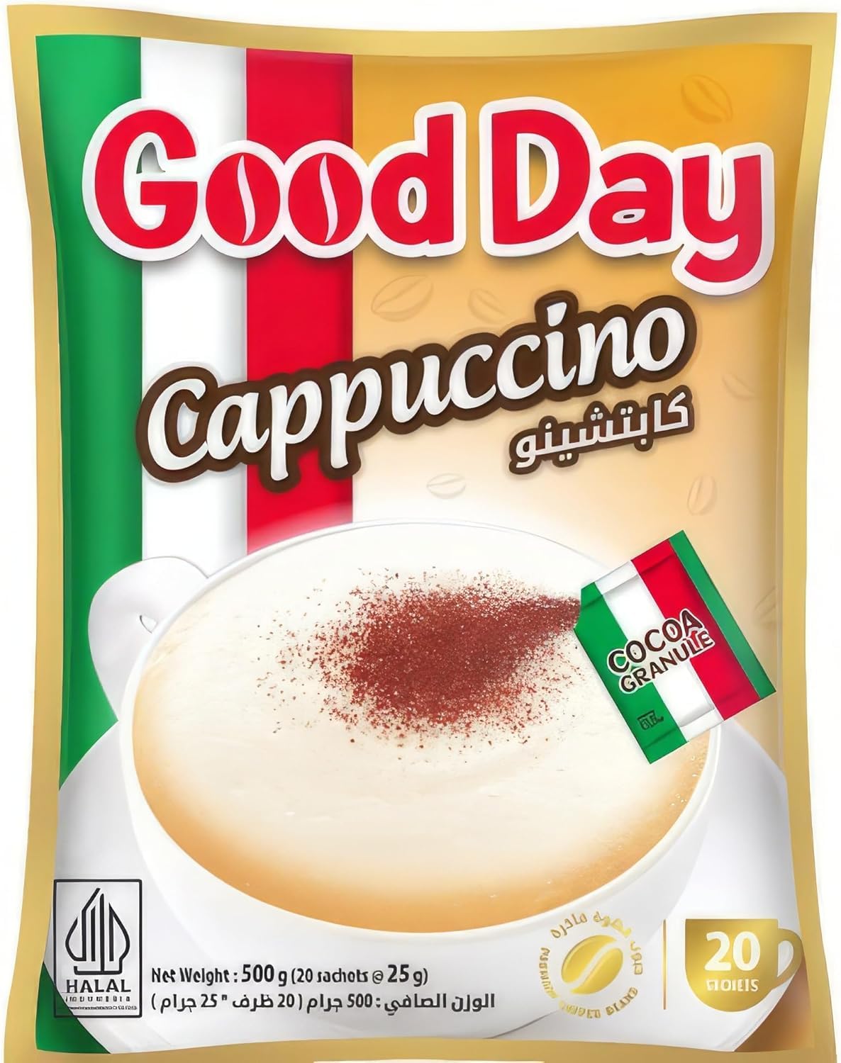 Good Day Cappuccino With Chocolate Granule Instant Coffee Powder, Rich & Creamy, 500g-picture-32