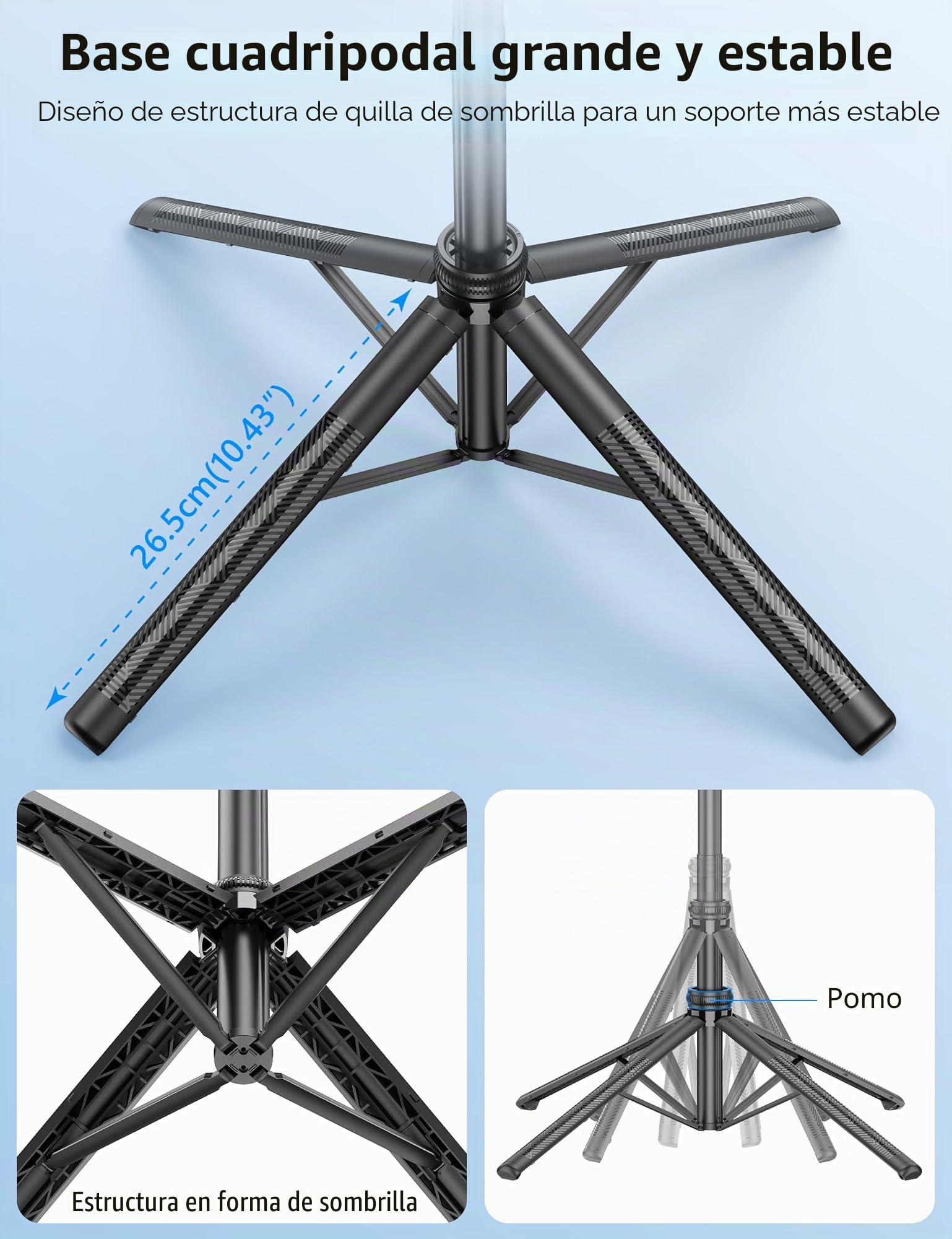 163cm Palo Selfie Tripode para Movil, Trípode de Seguimiento Facial automático, 360 Flexible Rotacion Grados con Inalámbrico Control Remoto Selfie Stick Soporte Compatible con iPhone/Android/Cámara