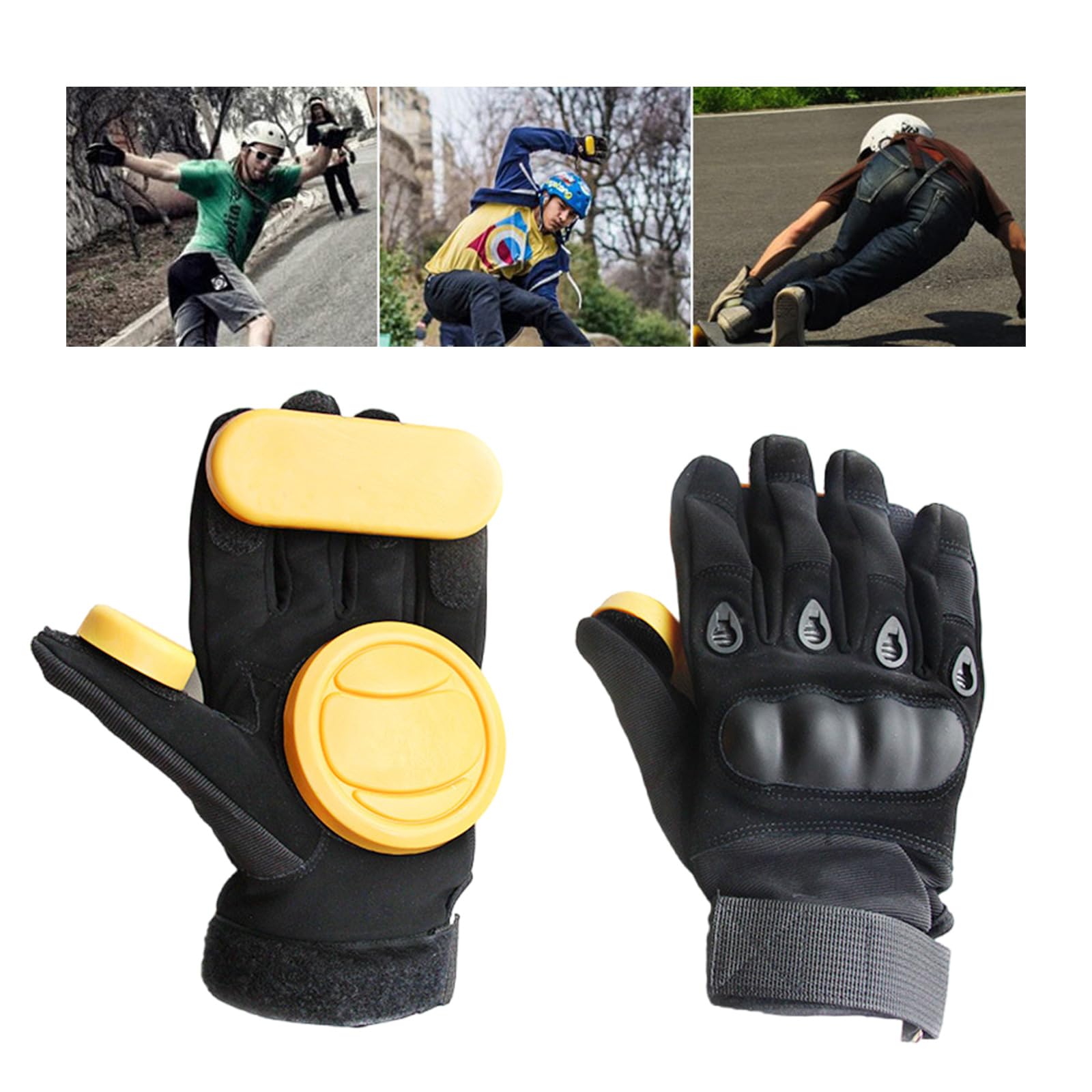 Longboards Gants de glisse pour skateboard Downhill Accessoires de protection Main Palm Slide
