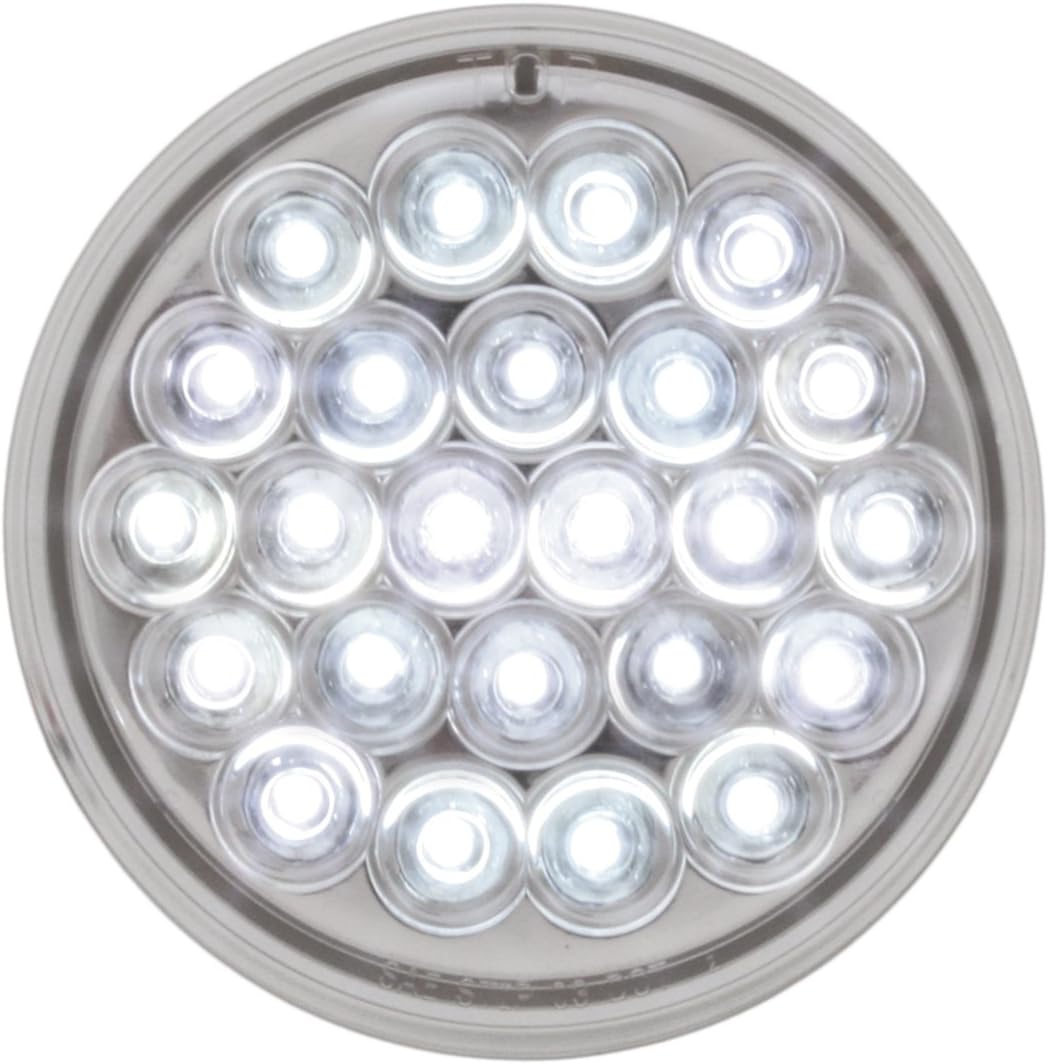 Best Review Grand General 78272 Pearl White 4" 24 LED Sealed Light with Clear Lens