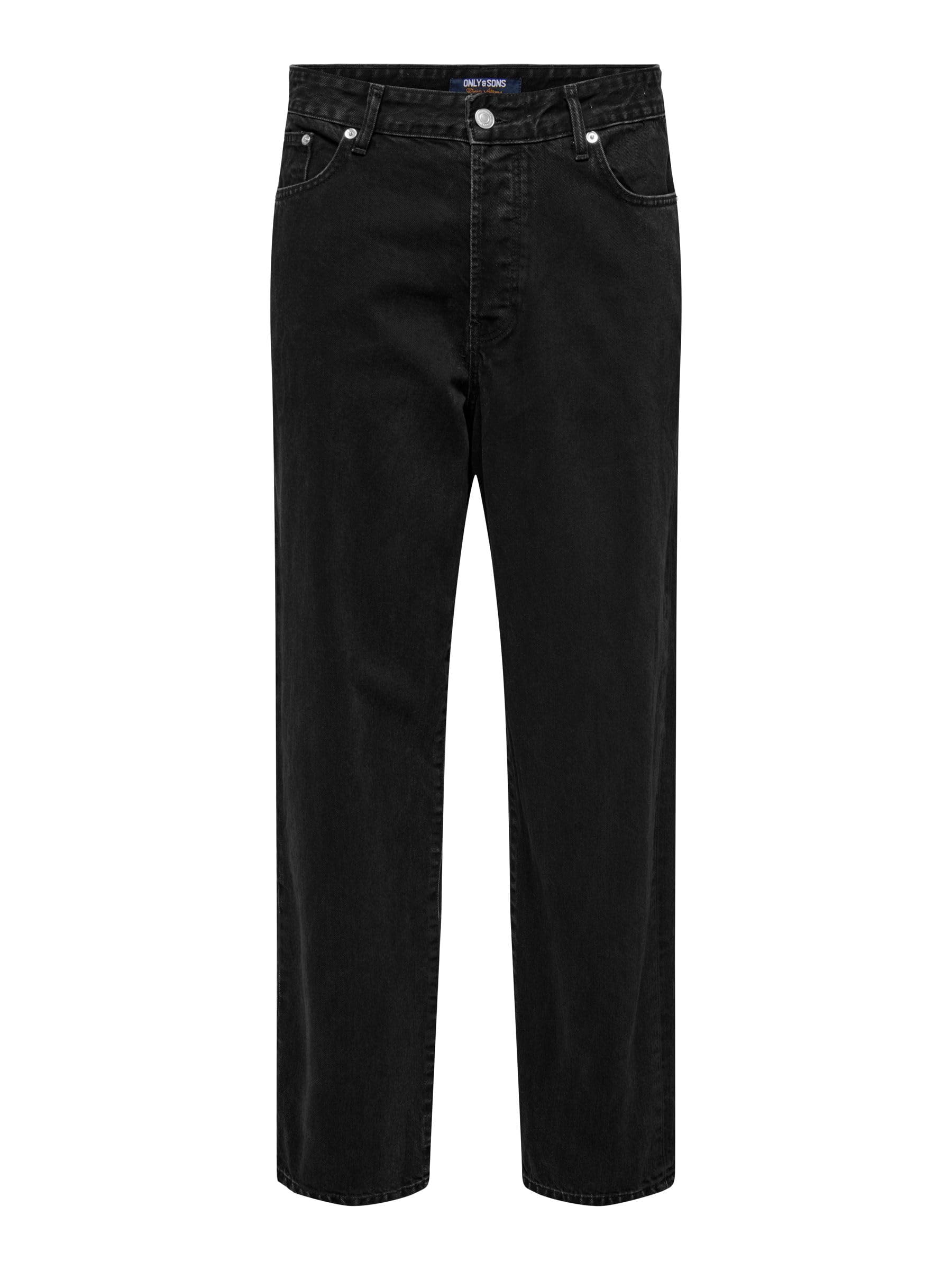 Only & Sons Herren Onsfive Baggy Black 2619 Tai DNM Only & Sons Male Locker Geschnitten Onsfive Mid Rise Baggy Fit Jeans