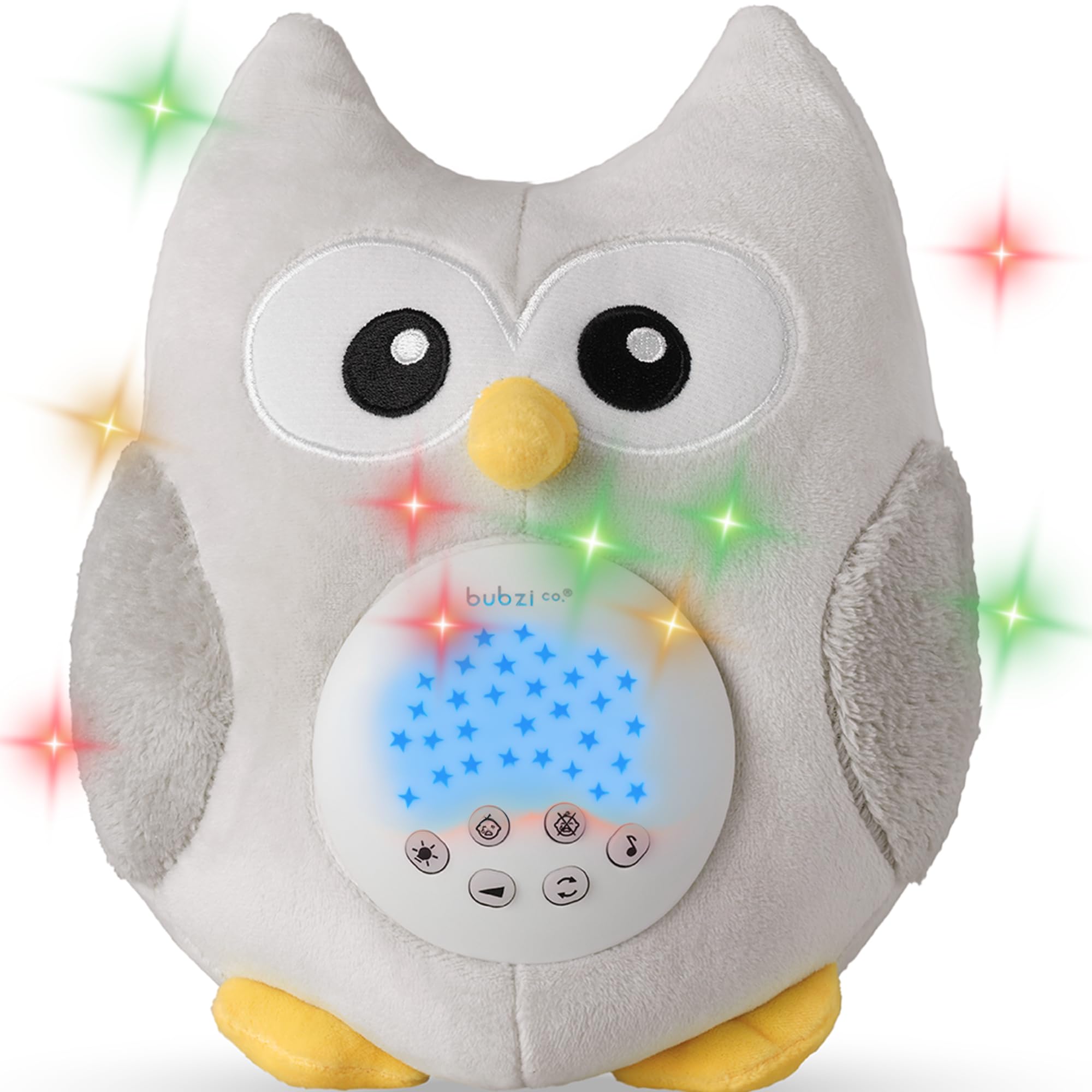 Sensore Attivato Dal Pianto Peluche Regali Neonat Gufo con Musiche e Rumore Bianco Luce Neonato Regalo Originale per Maschietti e Femminucce Neonato Gender Neutral Baby Shower