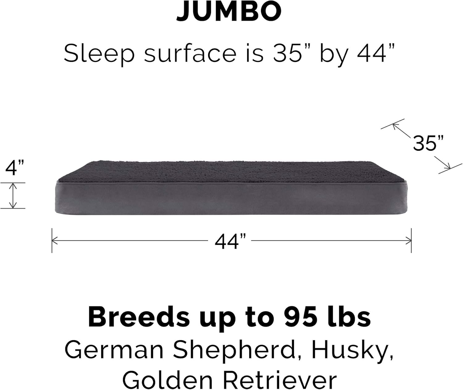 review Furhaven Replacement Dog Bed Cover Terry & Suede Mattress, Machine Washable - Gray, Jumbo (X-Large)