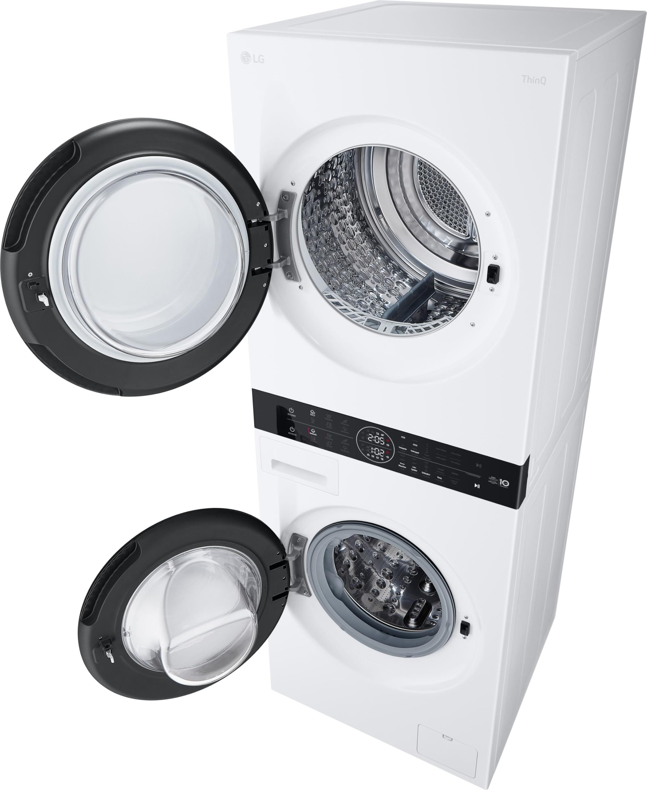 LG WT1210WWF WashTower, Waschmaschine (12 kg, EEK A-10%) und Trockner (10 kg, EEK C) mit One-Touch-Display, TurboWash 360°, AI DD, Dual Inverter Wärmepumpe, Weiß