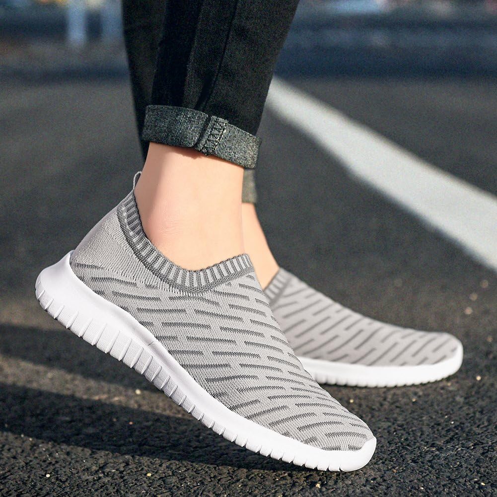 konhill Women's Slip On Sneakers Non Slip Walking Shoes Breathable Mesh Work Casual Lightweight Tennis Workout Shoes - Image 5