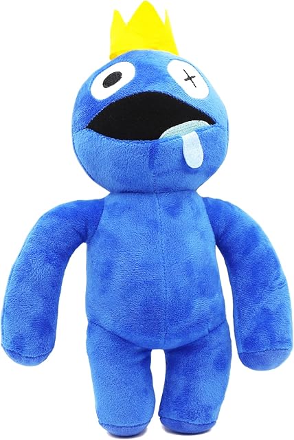 CNSSKJ Rainbow Friends Plush Toy, Rainbow Friends Blue Plush Blue Rainbow Friends Toys Rainbow Friends Plush Rainbow Friends Plush Doll Blue Toys From Rainbow Friends for Game Fans and Kids
