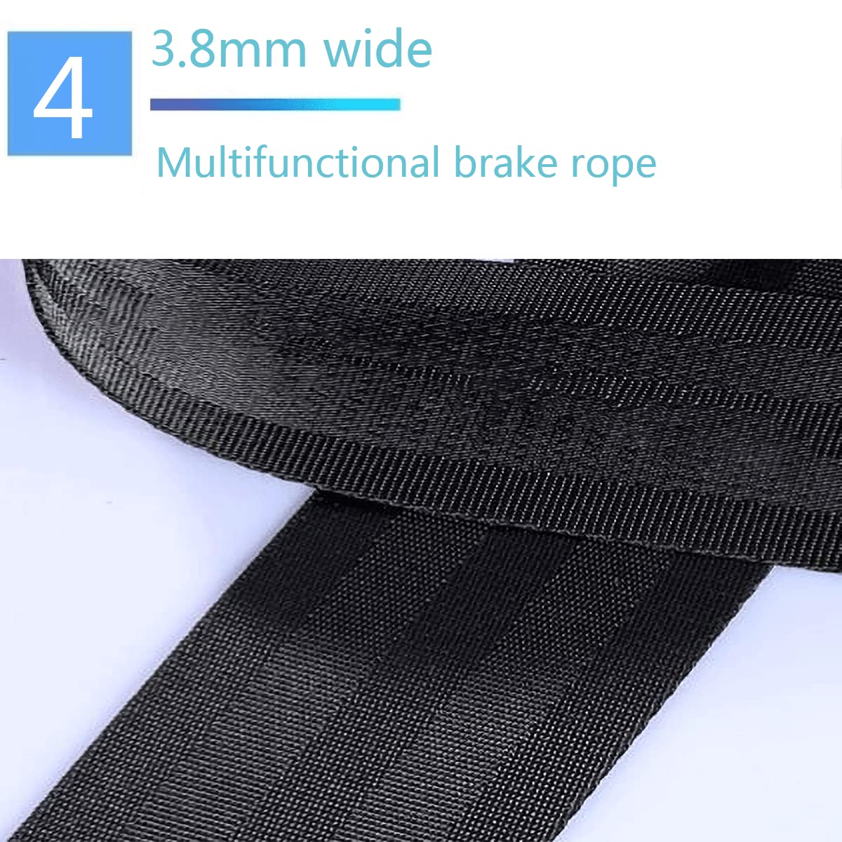 Sangle Déménagement Largeur 3,8 Cm D'épaisseur Sangle De Transport Multifonctionnelle sans Sangle De Traction Élastique,40 Meters