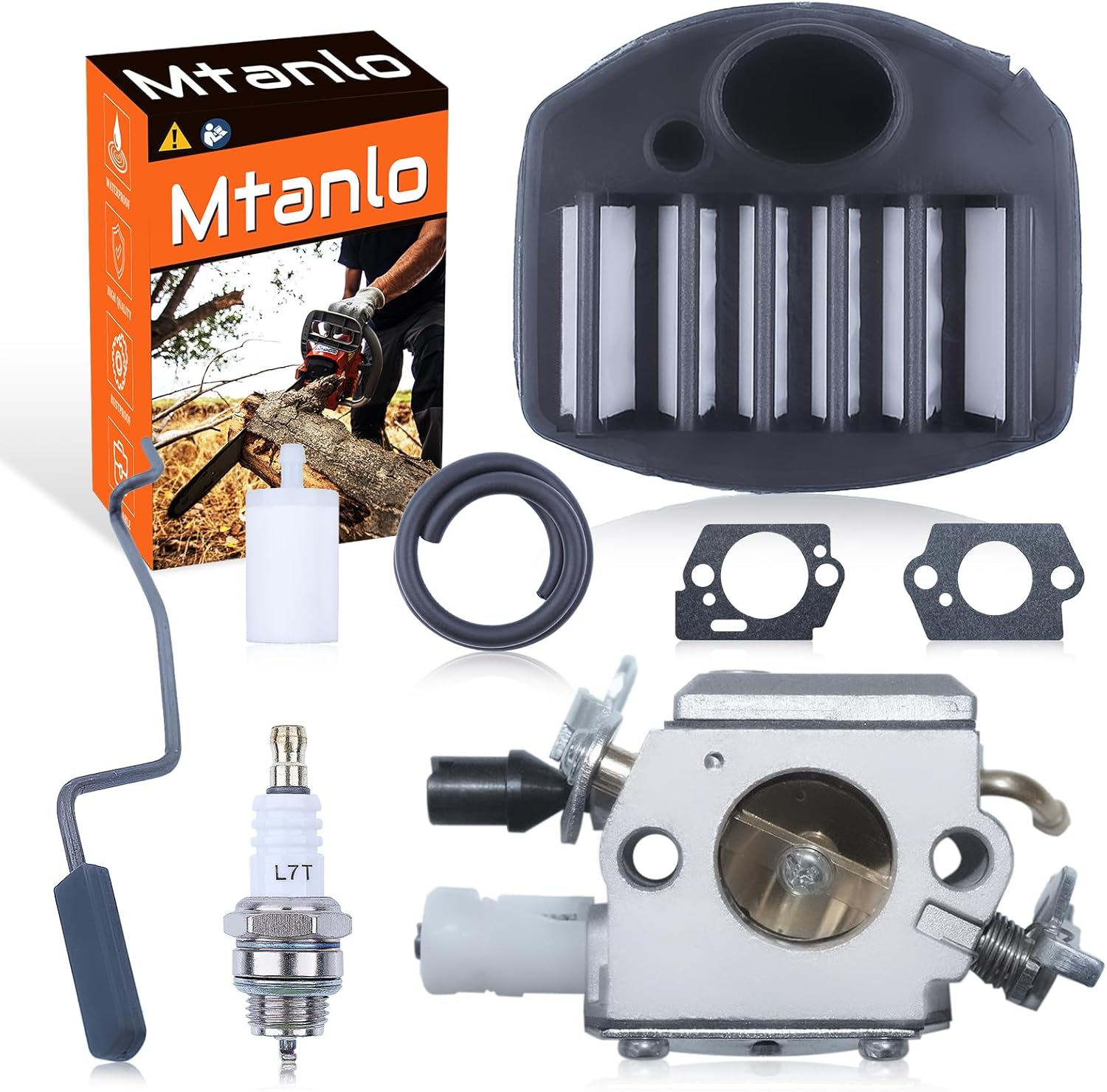 Carburetor Tune-up Service Kit for Husqvarna 359 357 357XP Jonsered CS2156 CS2159 Chainsaw Zama C3-EL42 505203001 Throttle Lever Gaskets Parts