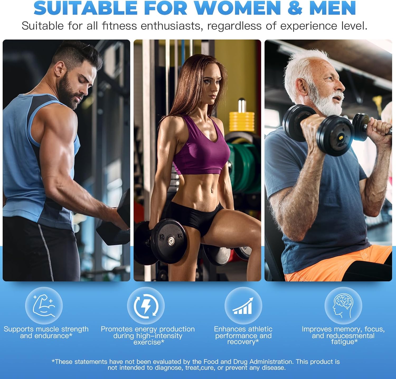 Creatine Monohydrate Powder - Unflavored - 42 Servings - 5g of Creatine Monohydrate - Supports Muscle, ATP Production, Energy, Strength - Vegan, Gluten Free