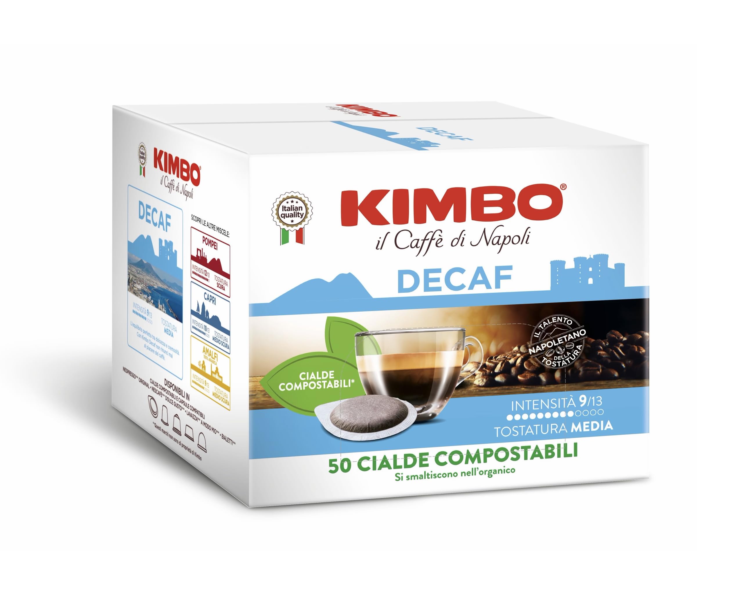 100 Monodosis Cafè 44mm - Miscela Dek - Kimbo