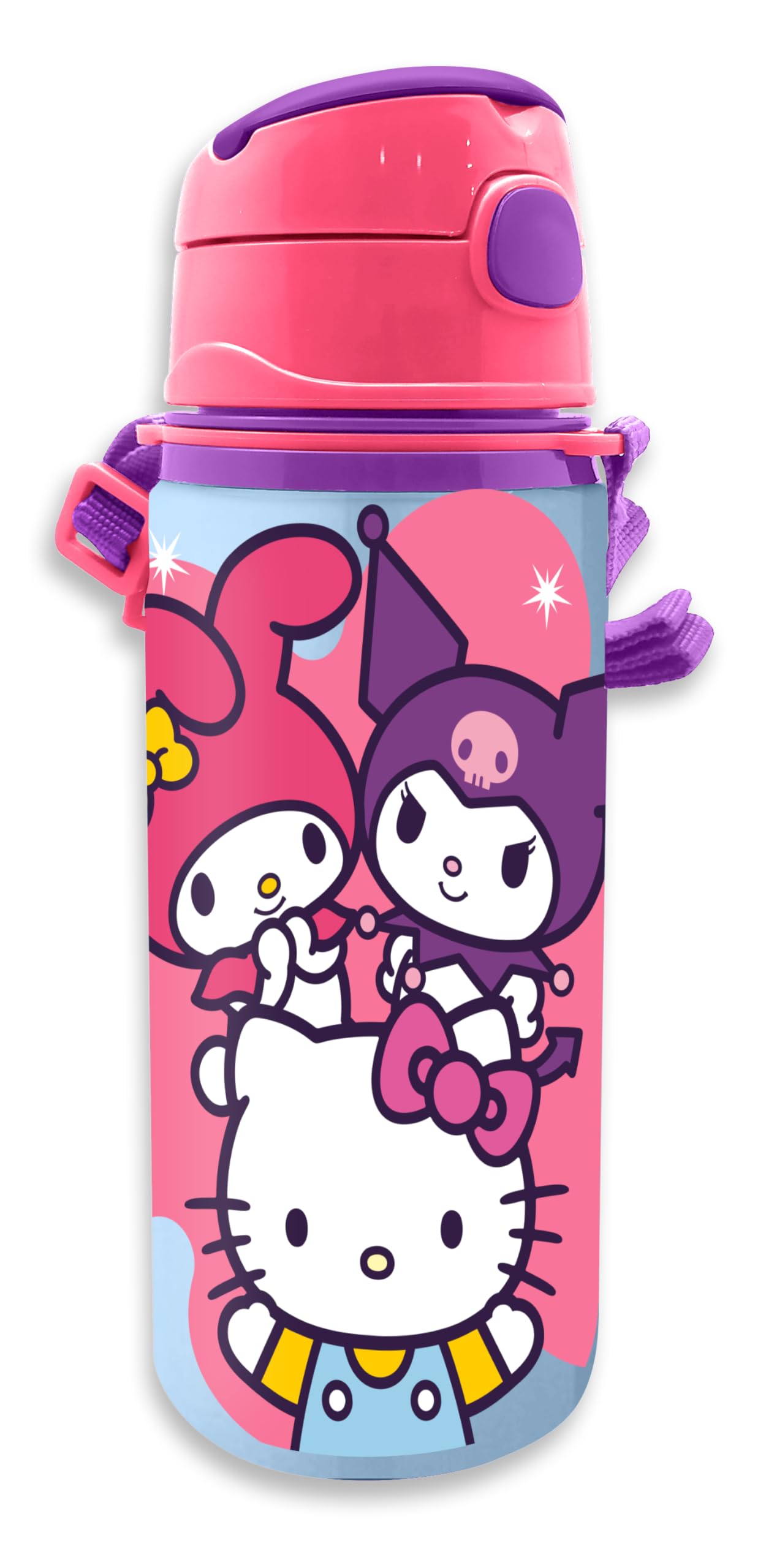 Kids Licensing - Aluminium bottle with handle Hello Kitty & Friends 600 ml