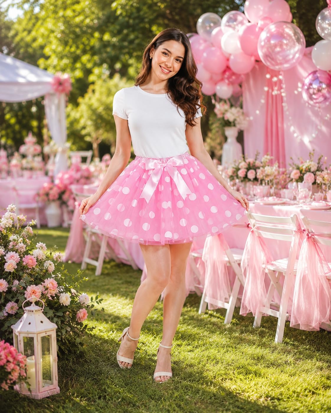 Polka Dots Girls Tulle Tutu Skirt Kids Ballet Dance Costume 1-10 Years