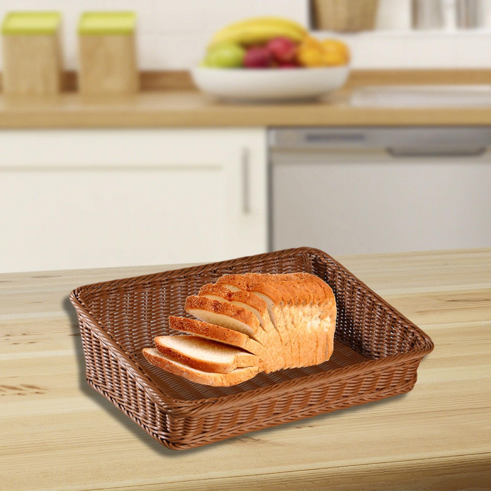 Cestino Portaoggetti, Cestino per, Vassoio Decorativo per Il Pane, Vassoio per Snack, Organizer da Banco, M