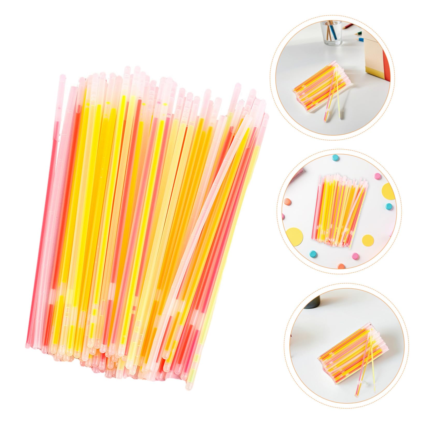 YARNOW Braccialetti Luminosi 150 Pezzi in Plastico per Feste e Bambini