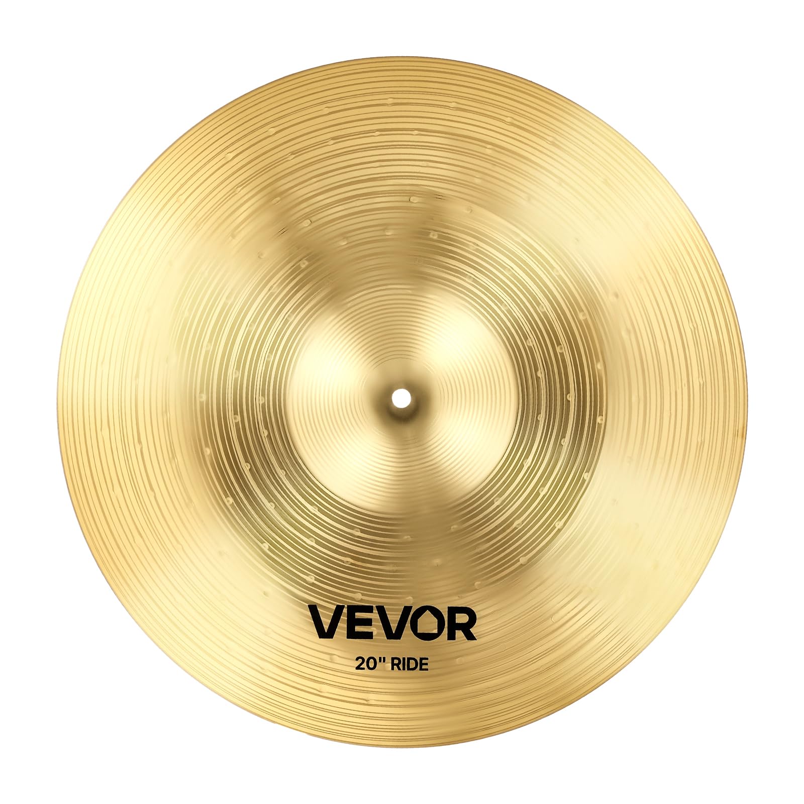 VEVOR Zestaw talerzy, 5 sztuk talerzy do zestawu perkusyjnego, zestaw perkusyjny ze stopu zawiera 35 cm Hi-Hats, 40 cm Crash, 45.7 cm Crash, 50.8 cm Ride, pałeczki perkusyjne i torba na talerze