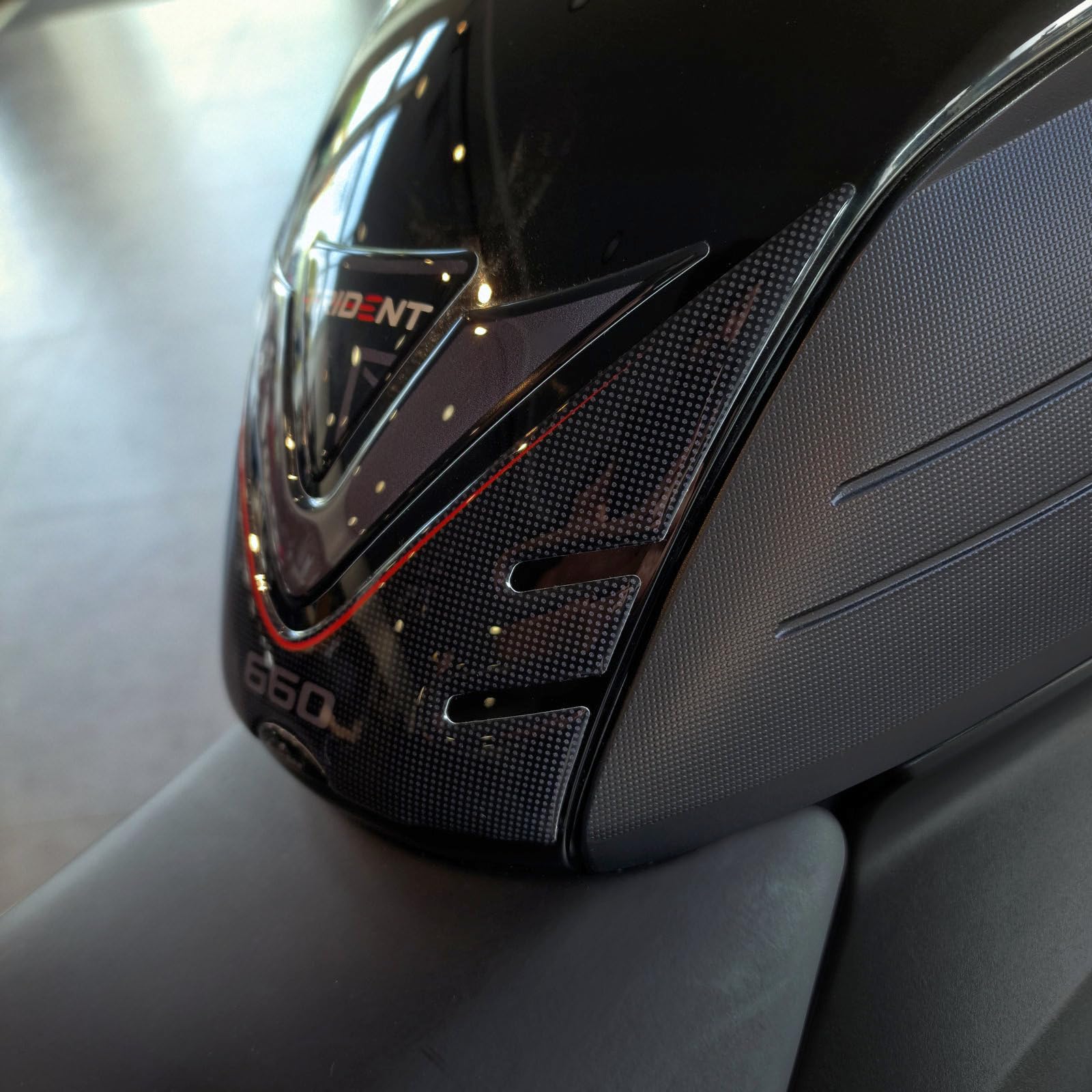 Resin Bike Autocollant Moto Compatibles Avec Triumph Trident 660 2021-2025. Protection De Bouchon De Réservoir De Moto Contre Les Chocs Et Les Éraflures. Autocollant 3D Résinés Made In Italy