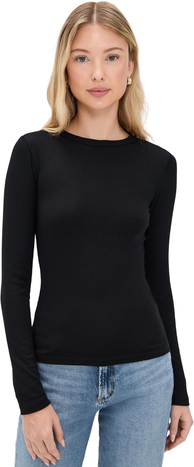 Madewell Women's Drapey Rib Long-Sleeve Tee