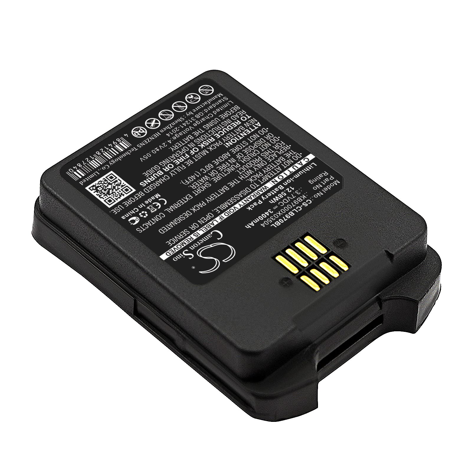 CS-CLB970BL Batería 3400mAh Compatible con [CipherLab] 9700 sustituye BA-0083A6, BA-0085A4, KB97000X03504
