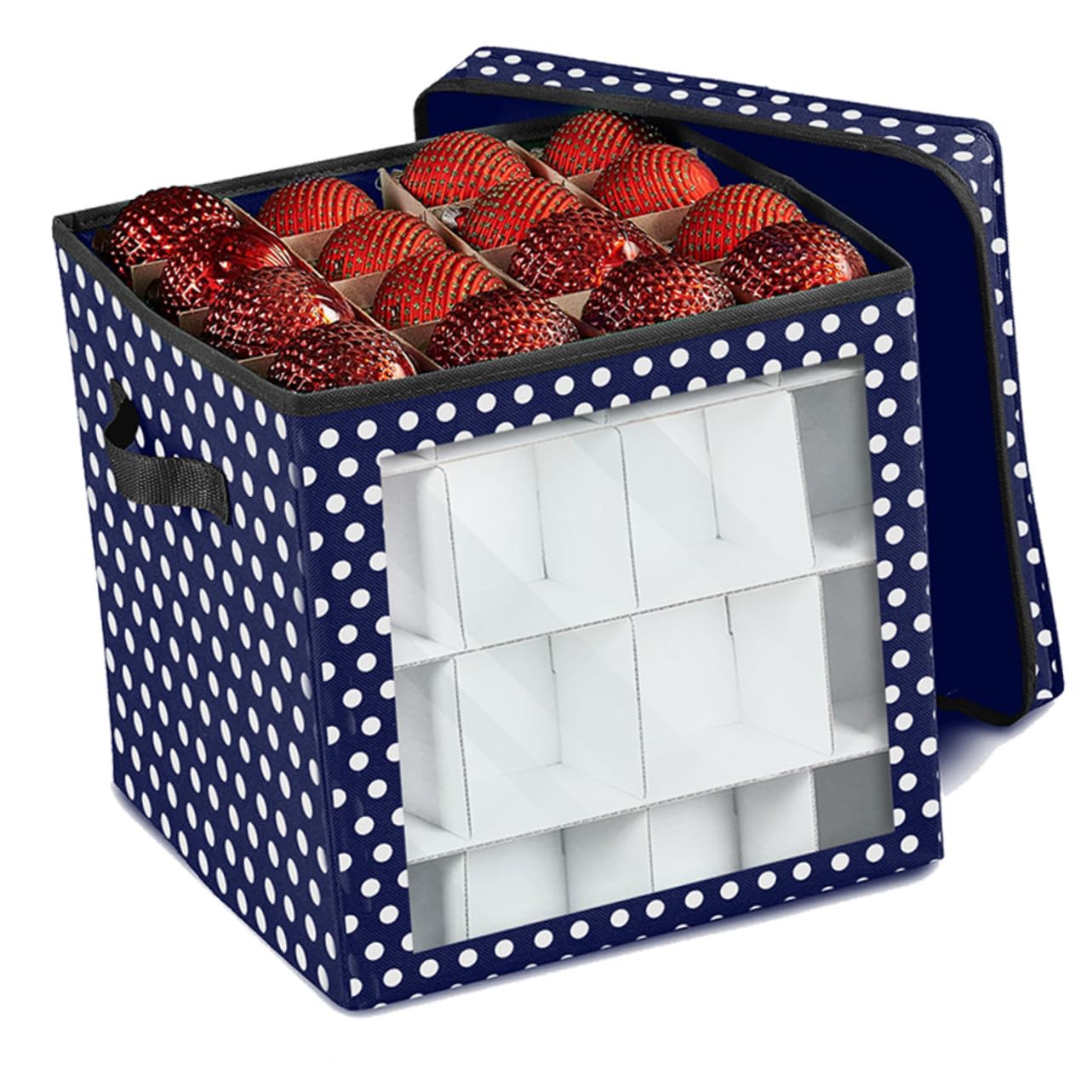 IMIKEYA 2Er-Box für Weihnachtskugeln Weihnachtsgeschenkbox Weihnachts- weihnachtskugeln aufbewahrung boxen christmas decoration storage box Oxford-Stoff