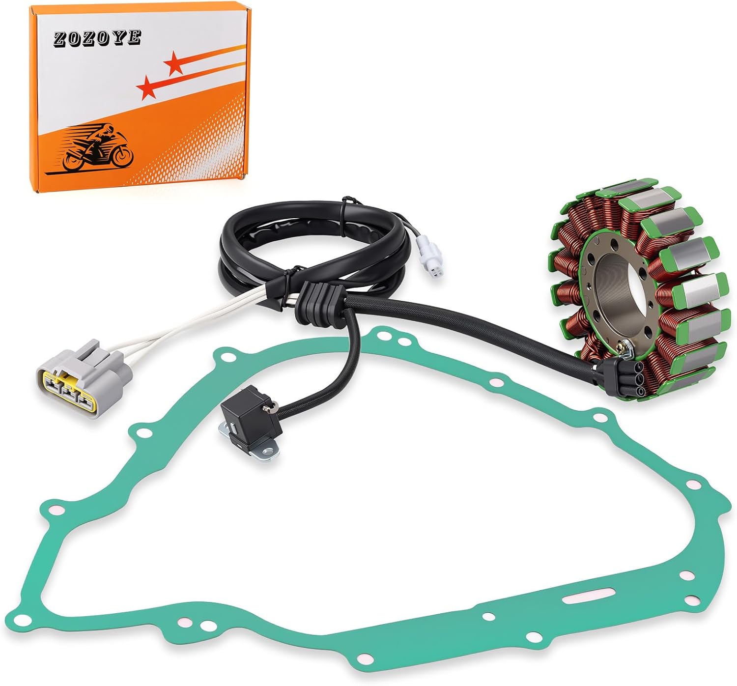 Generator Stator w/Gasket For Yamaha Grizzly Kodiak 700 YFM700 2016-2018 B16-H1410-00-00