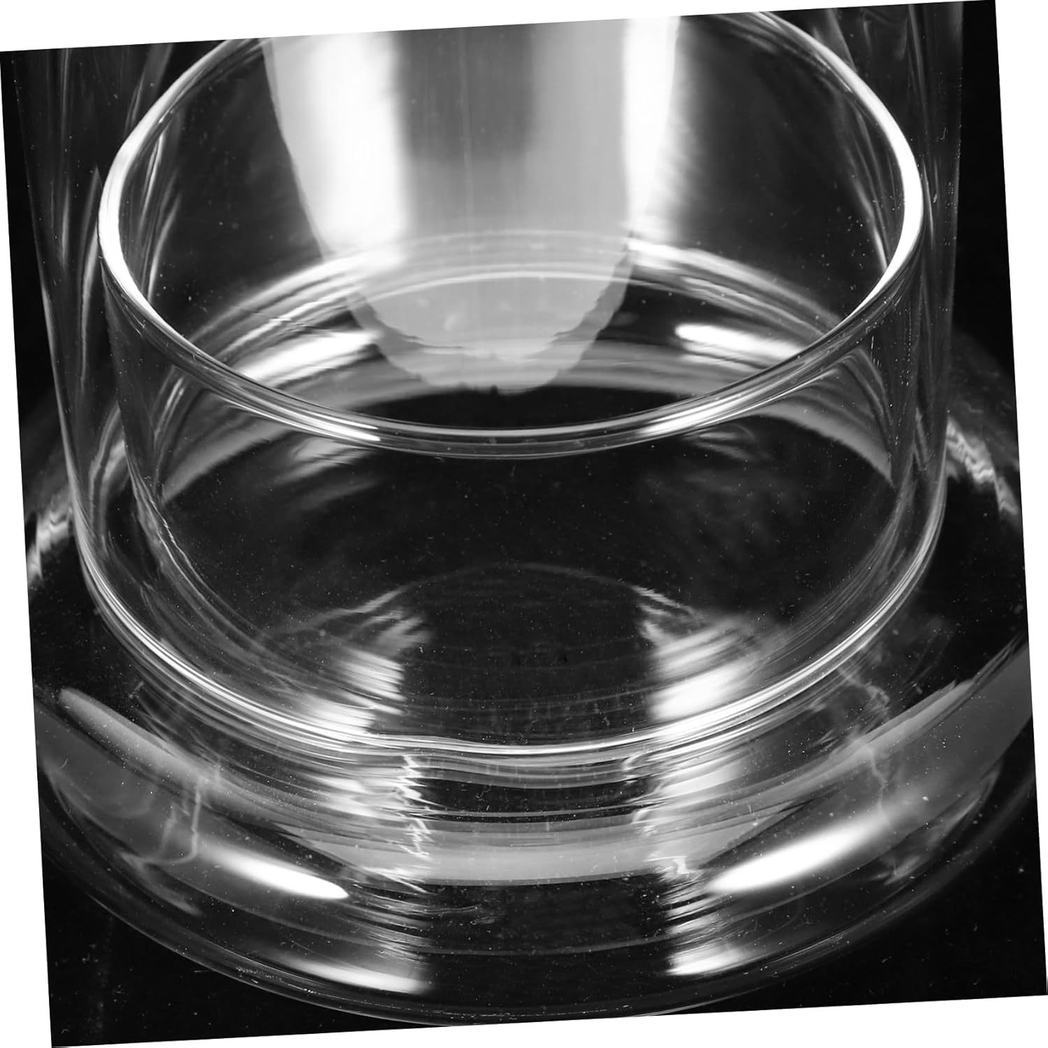 2pcs Ecological Glass Bottle for DIY Micro Landscape 8mm Hole Moss Bottle High Borosilicate Glass for Decor