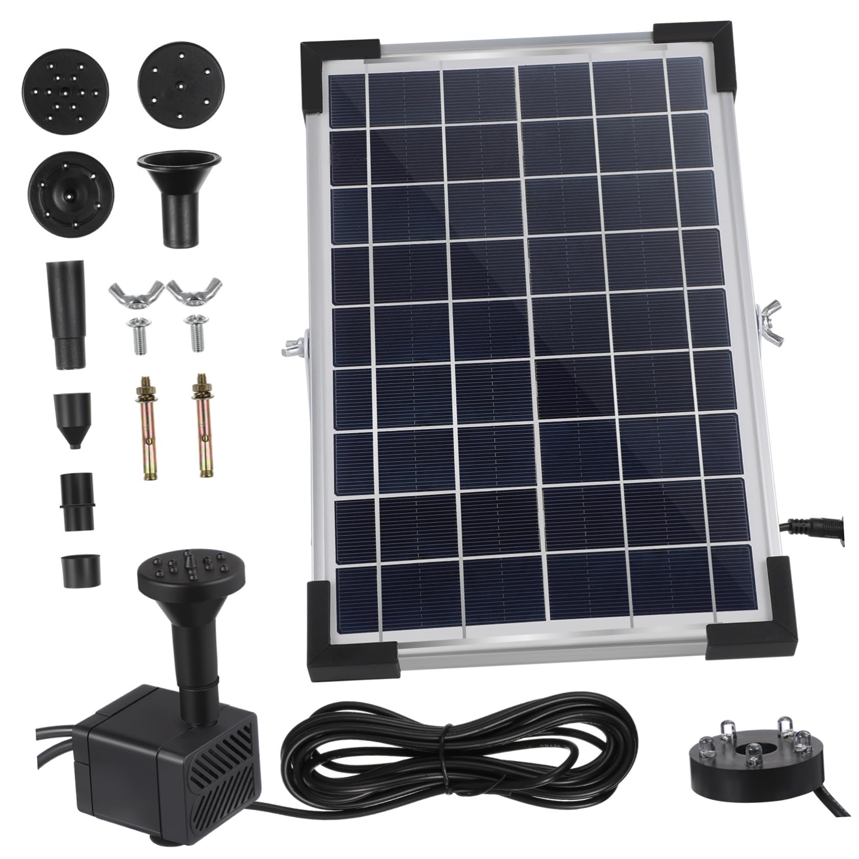 Toddmomy oxigeno aireador Solar para Peces Solar para Estanque Air Pump Water Pump Planta aireador con energía Solar Acuario Solar pecera Suite Piscina pequeña AbS