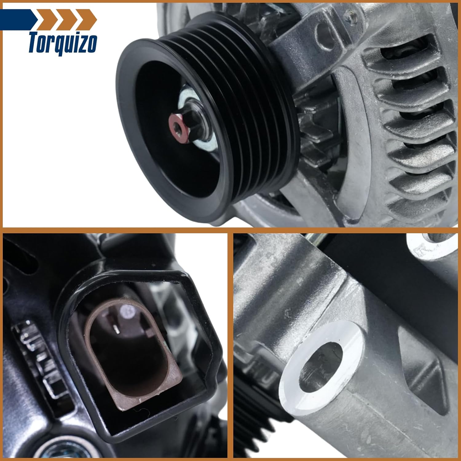 12V 150Amp Alternator for Land Rover Range Rover 2010 2011 2012, LR4 2010, Compatible with Jaguar F-Pace, F-Type, XE, XF, XFR, XJ, XJR, XK, XKR