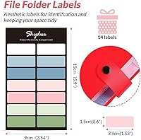 Vista 5 de SKYDUE - Organizador de carpetas expandibles de 8 bolsillos, carpetas expandibles con bolsillos, organizador de documentos portátil