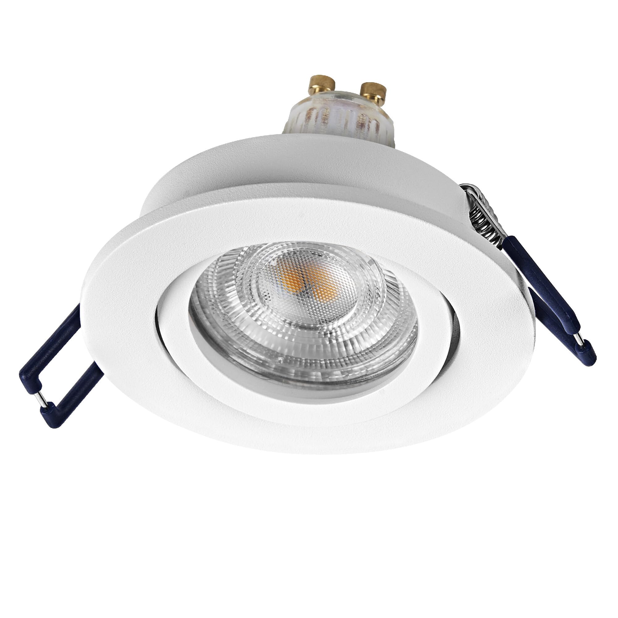 Osram Spot Set LED Einbaustrahler DIM Flexibel 3,7W Weiß | Spot Set Recess GU10 Dim, Spot lights and ceiling spots, Sandweiß, 85 mm dia, 25000 h, 3-Pack