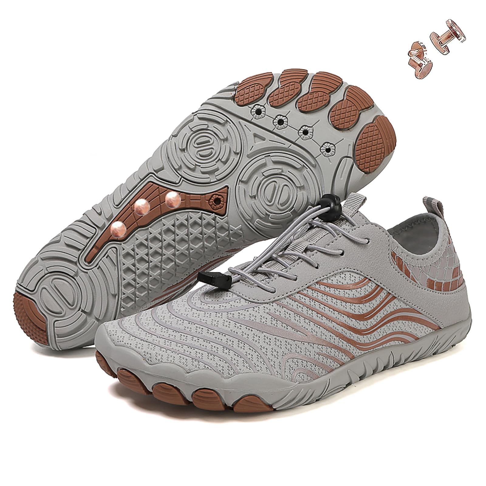 Grounding Shoes with Copper Outdoor Waterproof Healthy Non-Slip Flexible Shoes Women Men
