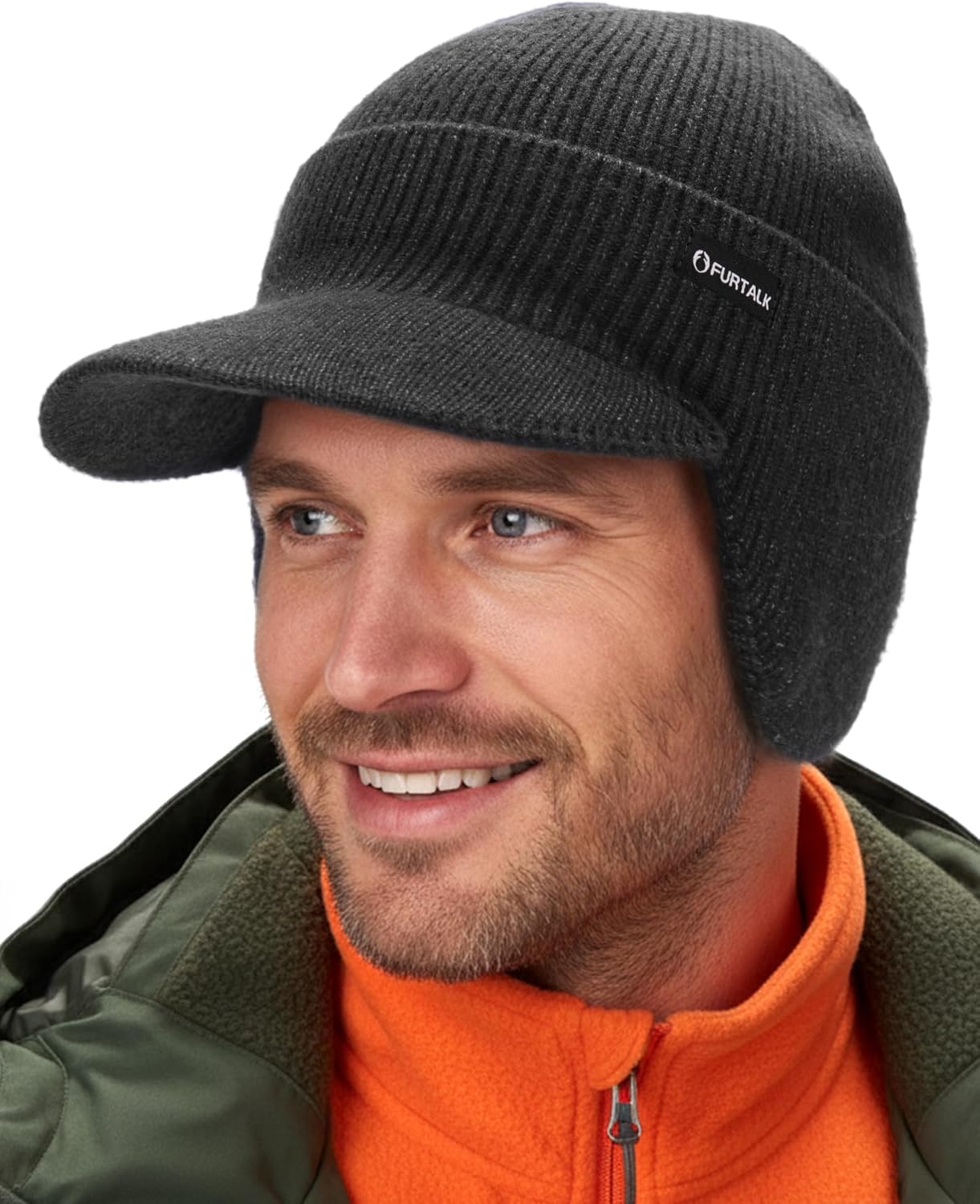 FURTALK Winter Beanie with Ear Flaps – Fleece Lined Thermal Hat