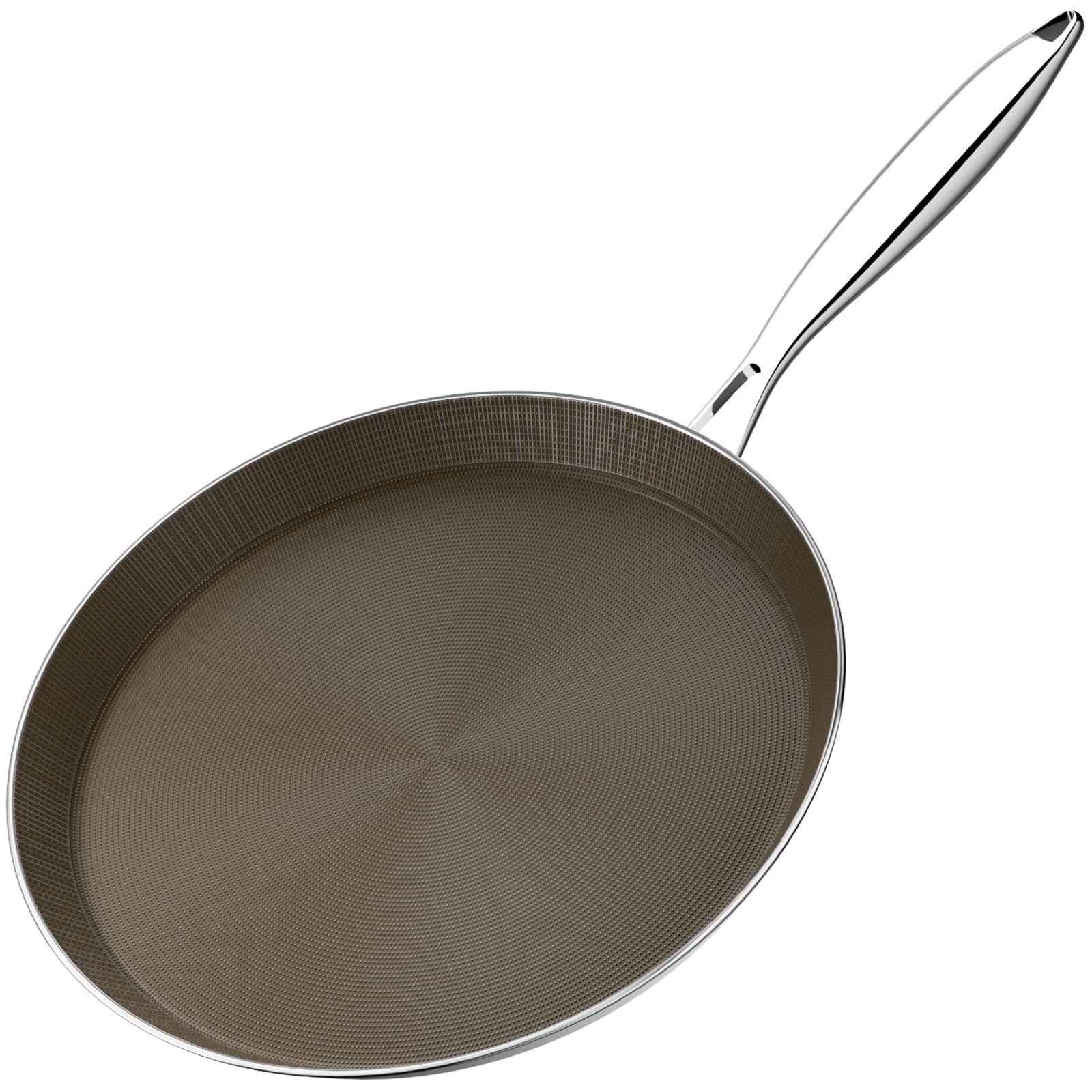 pan様 Amazon.com: 11 Inch Stainless Steel Crepe Pan - Titanium Ceramic