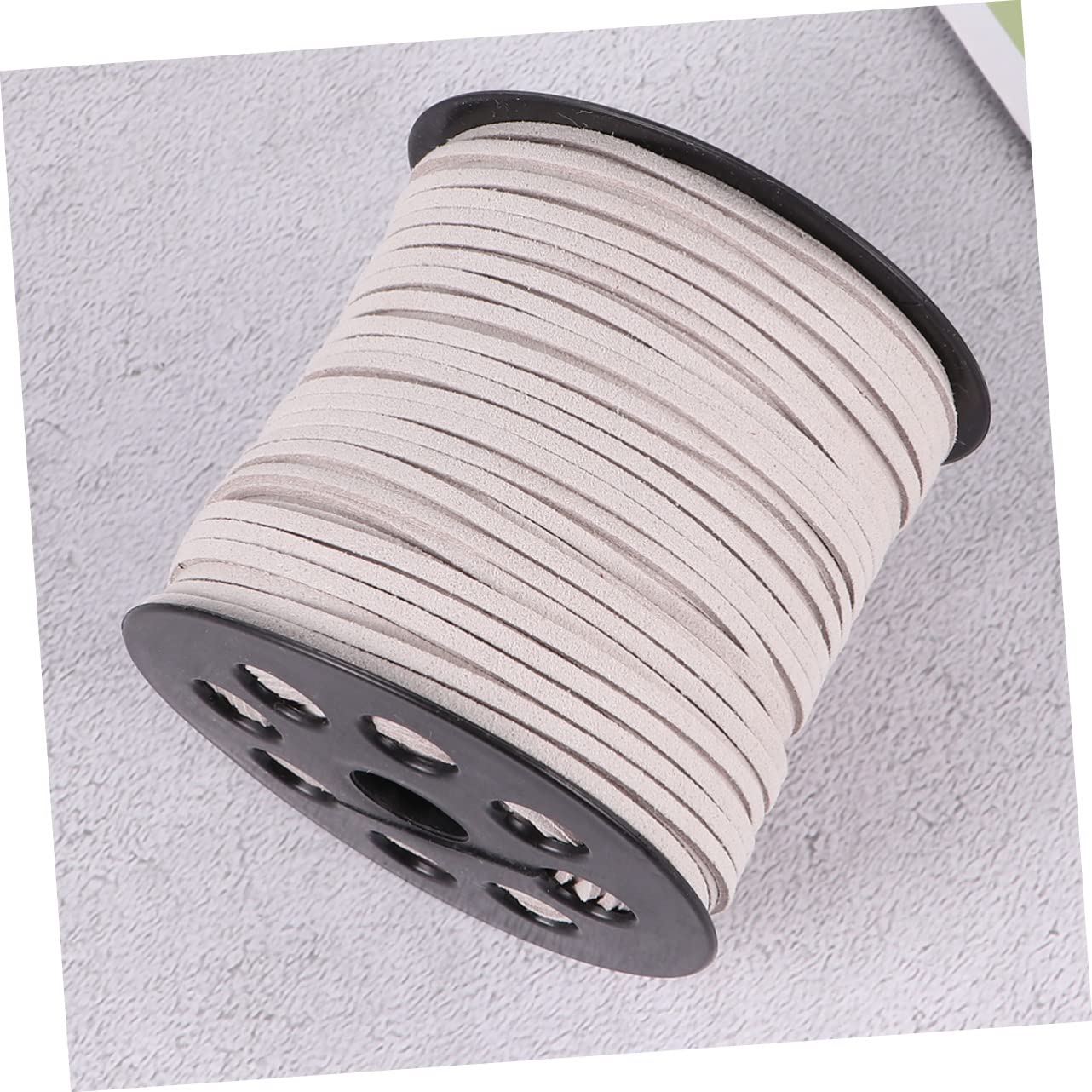 Lurrose 3rotoli Filo Ecopelle Per Fai Te Di Cordino Per Creazione Di Collane e Bracciali Suede Sintetico Argento Per Accessori Moda e Decorazioni Artigianali