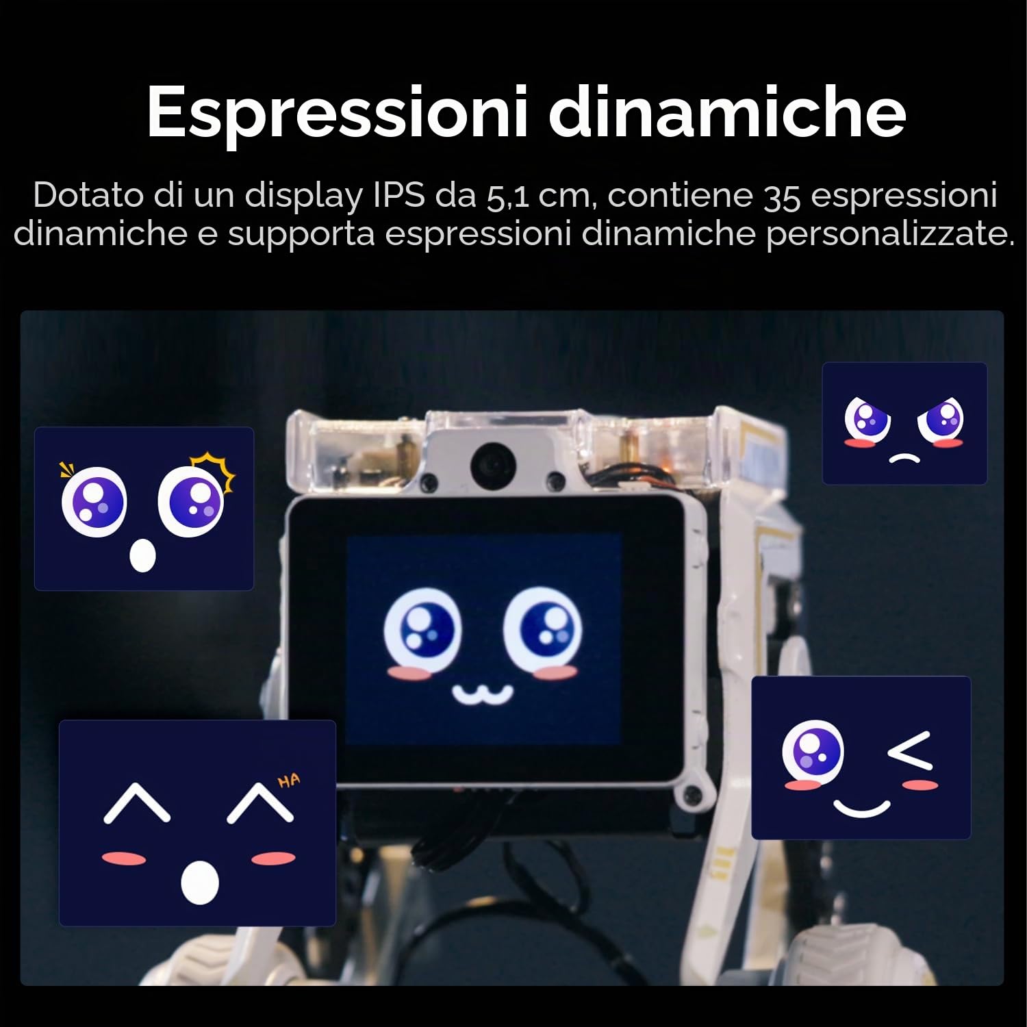 Yahboom Two Wheel-Legged Robot, integrato Raspberry Pi CM4 Module, AI Visual Recognition and Voice Interaction, Desktop Level Dual-Wheel-Foot Structure Adaptive Balance Robot