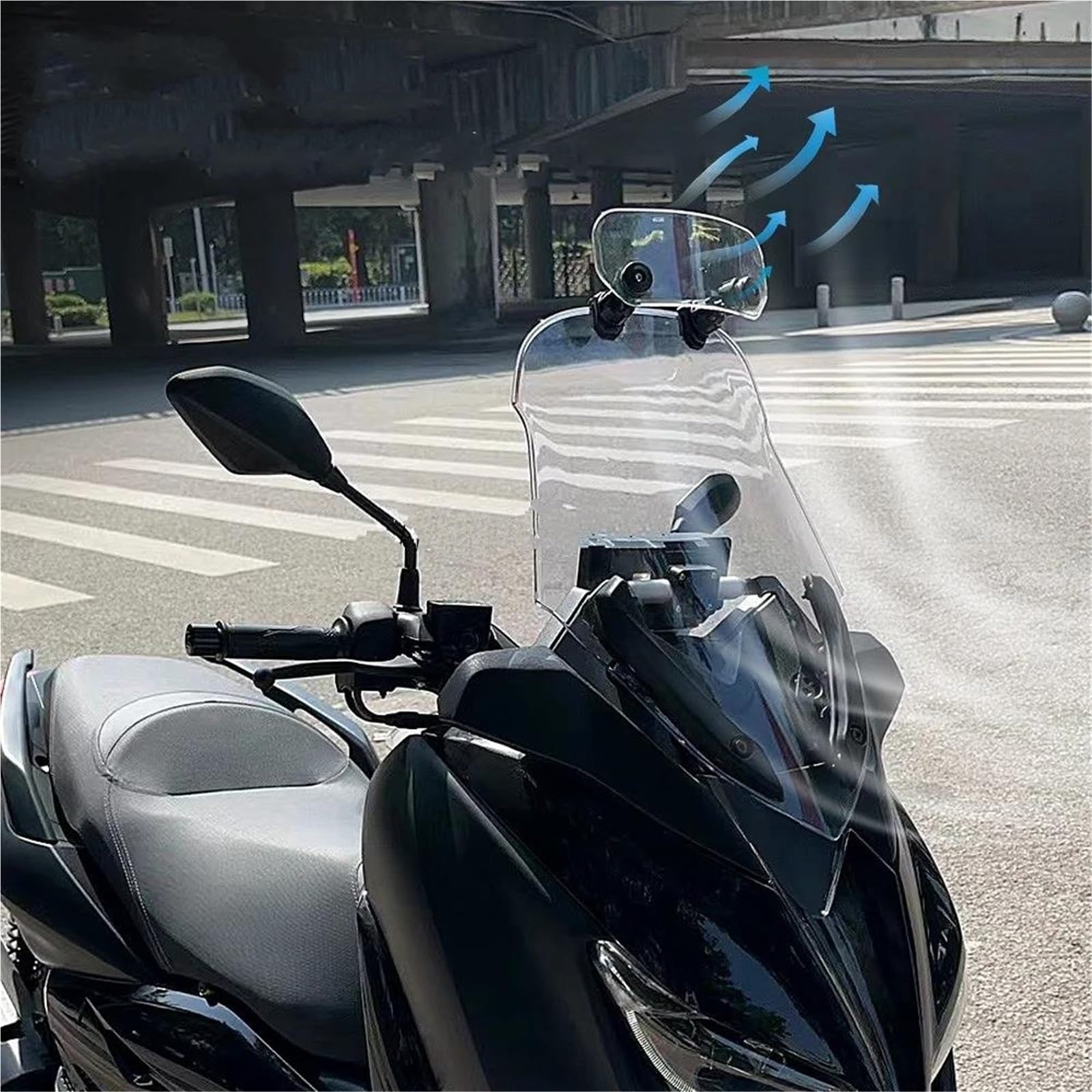 Deflettori Per Parabrezza Moto Per BMW R1200GS Alettone Antivento Regolabile, Estensione Per, Antivento Deflettori Antivento