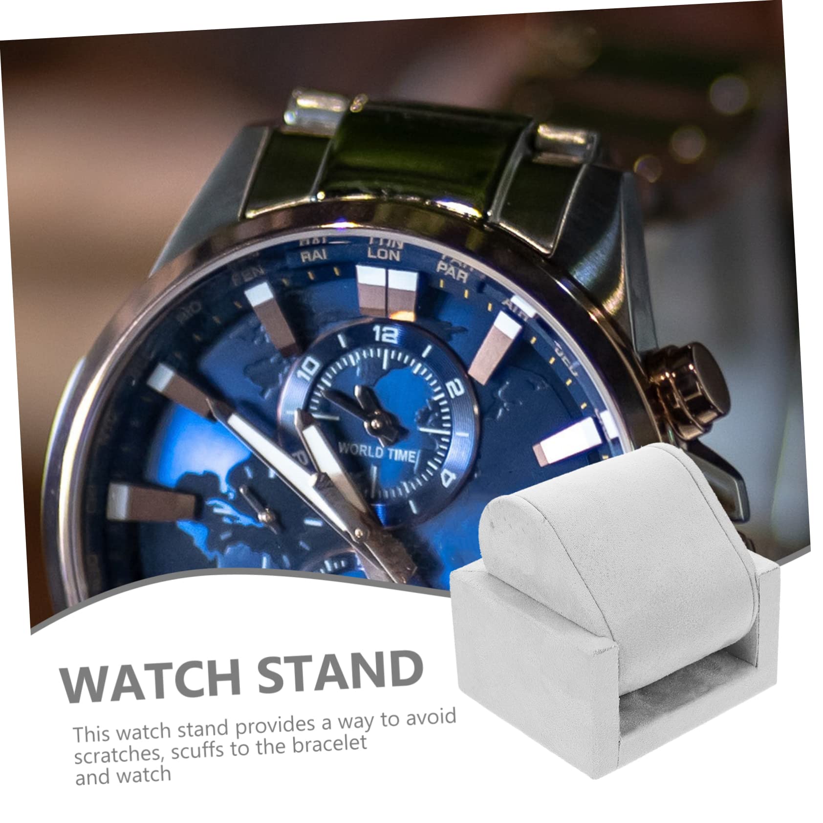 2stücke Watch Stand Eleganter Uhrenständer Mit Dekorativem Design Für Männer Und Frauen Stabiler Tischhalter Für Uhren Handgefertigt Zur Sicheren Aufbewahrung Und