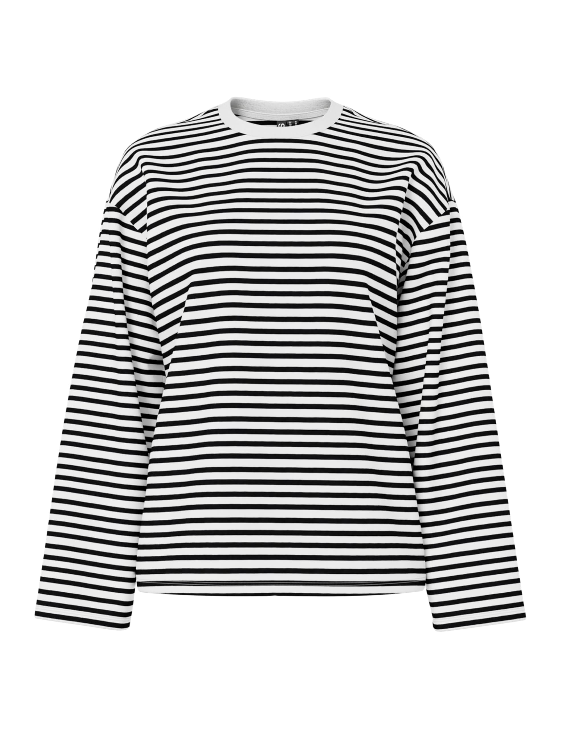 PIECES Women's Pcsadie Ls Top Noos Longsleeve T-Shirt, Cloud Dancer, S